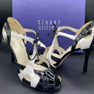 Black and White Stuart Weitzman Heels